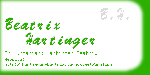 beatrix hartinger business card